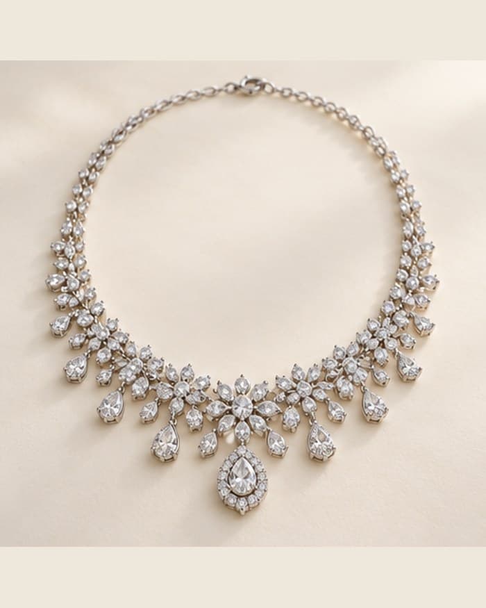 The Ziva Diamond Necklace, 18K jewellery