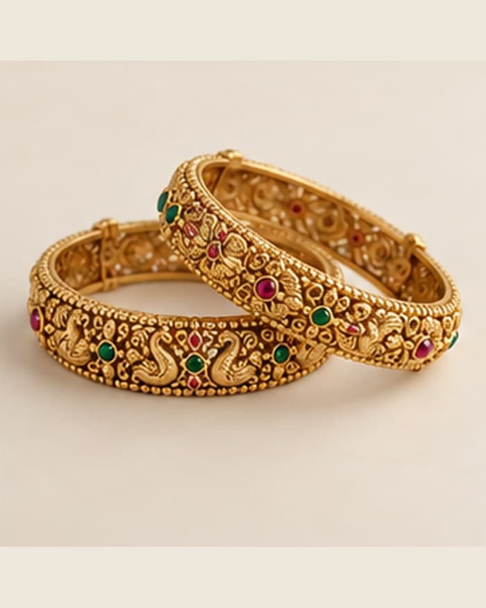 Traditional gold bangles