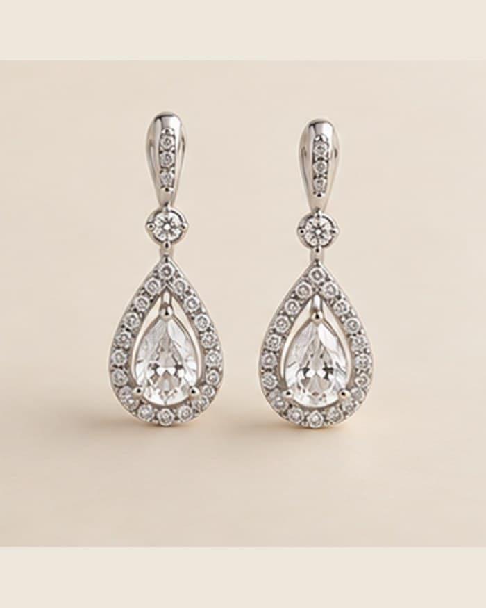 The Sitara Silver Earrings, 925 Silver jewellery